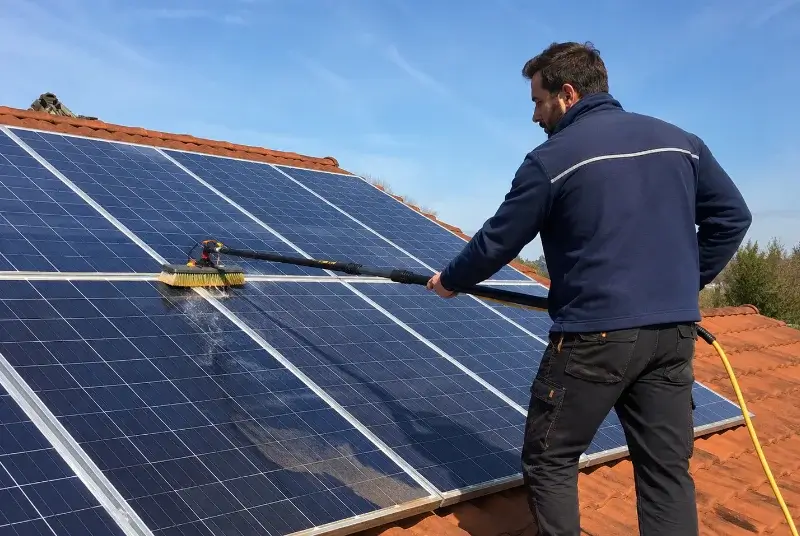 Nettoyage et entretien de panneaux solaires à Barzun
